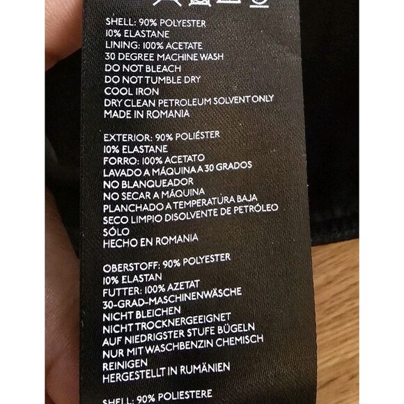 Anthropologie Women's Size 6 Black Three Button Up Vest - Picture 6 of 9